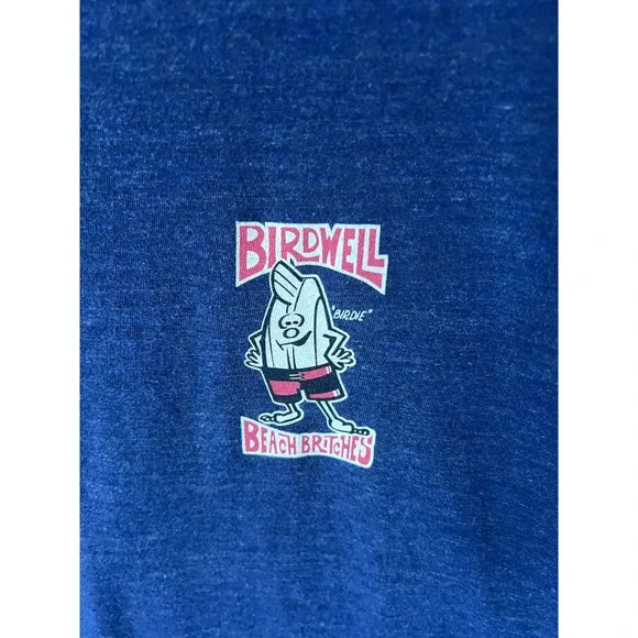 Birdwell Beach Britches Mens XL Blue Birdie Graphic T-Shirt Tri-Blend Made in CA - Picture 5 of 7